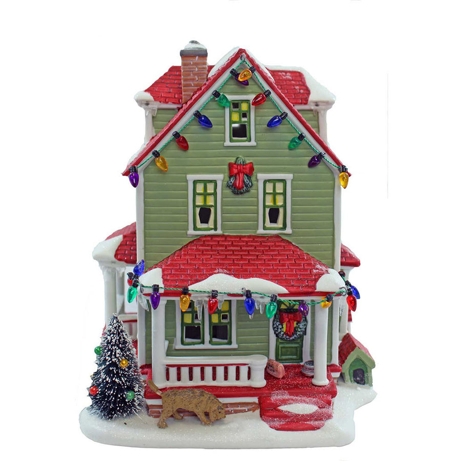 Bumpus House from Department 56 A Christmas Story Village EXCLUSIVE – Red  Rider Leg Lamps